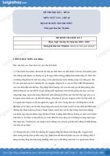 Đề thi học kì 1 Văn 10 Kết nối tri thức - Đề số 10
